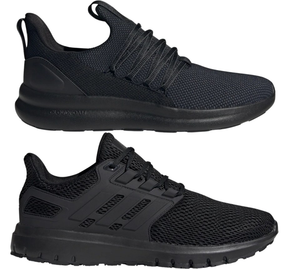 2 mens black sneakers