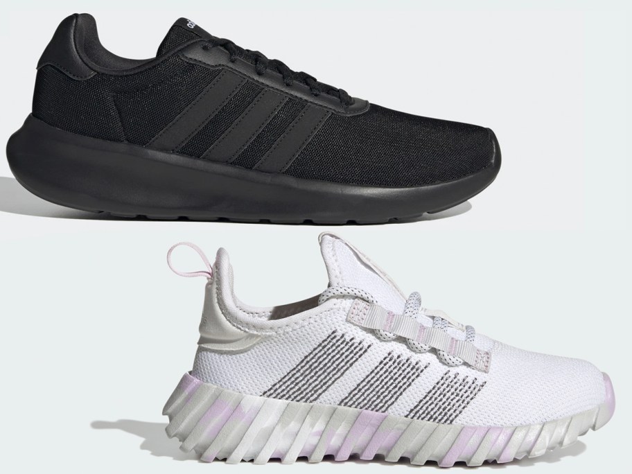 black and white adidas shoes