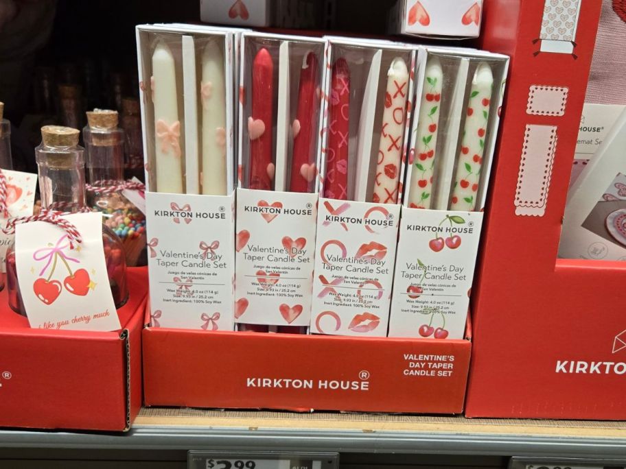 Kirkton House 2-Pack Valentine's Day Taper Unscented Candles in store