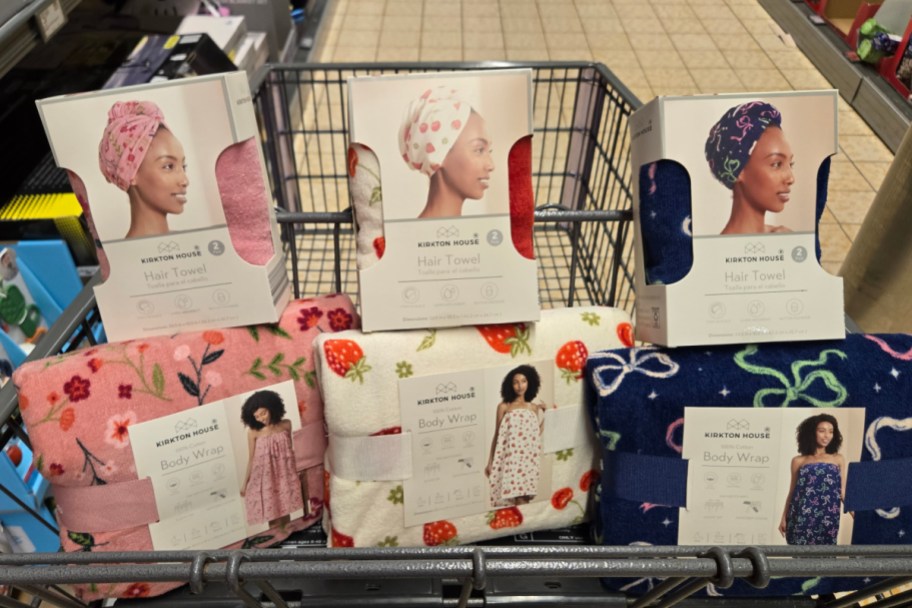womens hair towel in cart