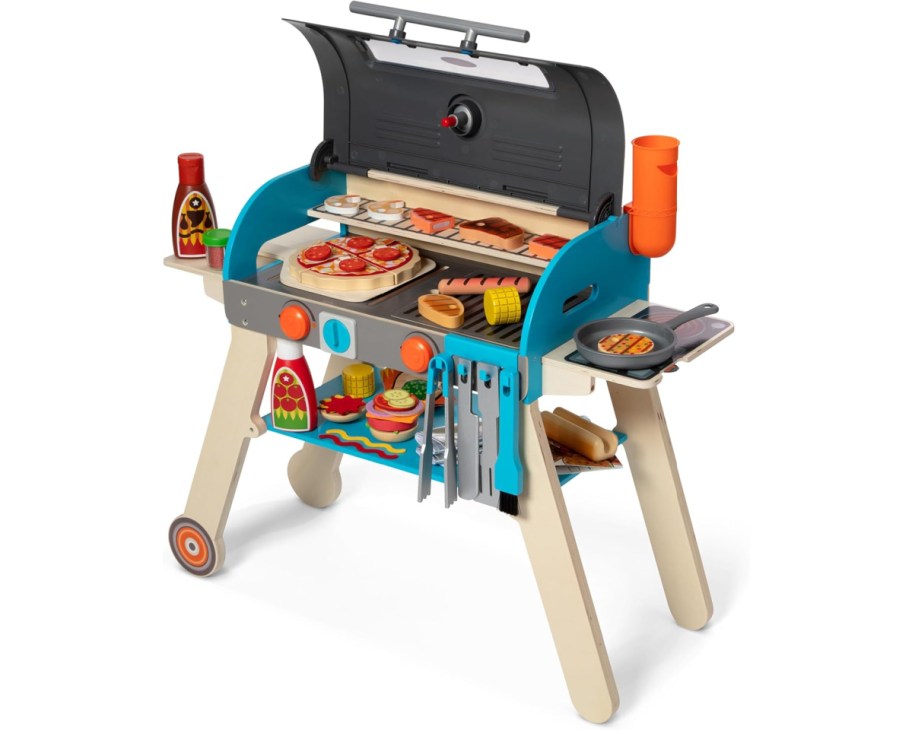 kids wooden bbq