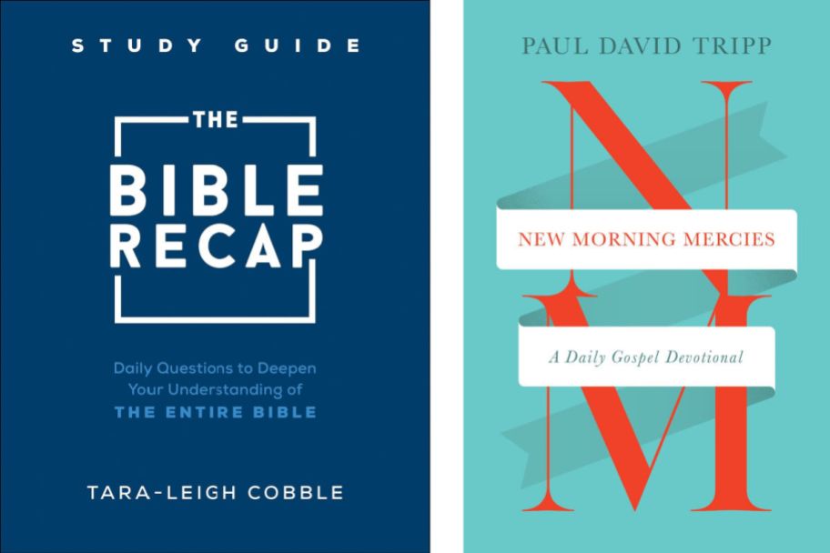 covers of 2 devotional books on a white background