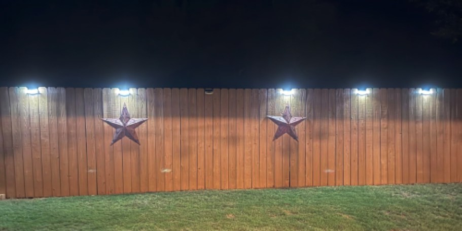 Solar Outdoor Motion Sensor Lights 4-Pack Only $14.98 on Amazon (Reg. $36)