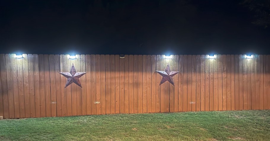 Solar Outdoor Motion Sensor Lights 4-Pack Only $14.98 on Amazon (Reg. $36)