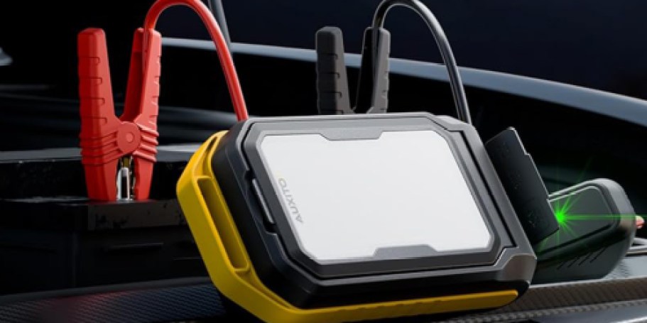 Portable Jump Starter w/ Light & Power Bank Only $29.99 Shipped on Amazon (Reg. $90)