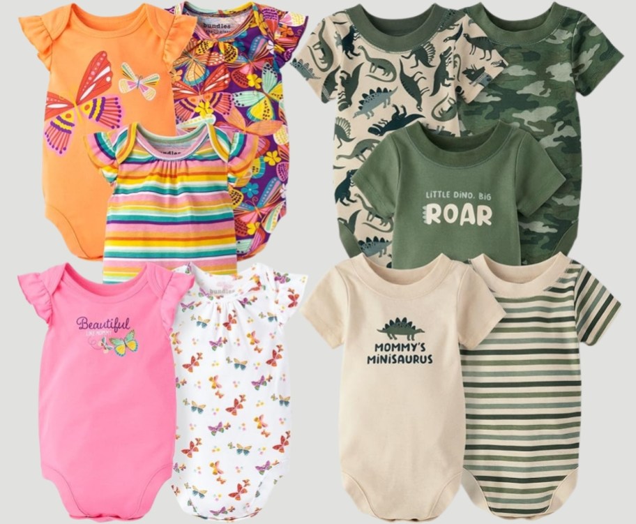 baby 5 pack onsies