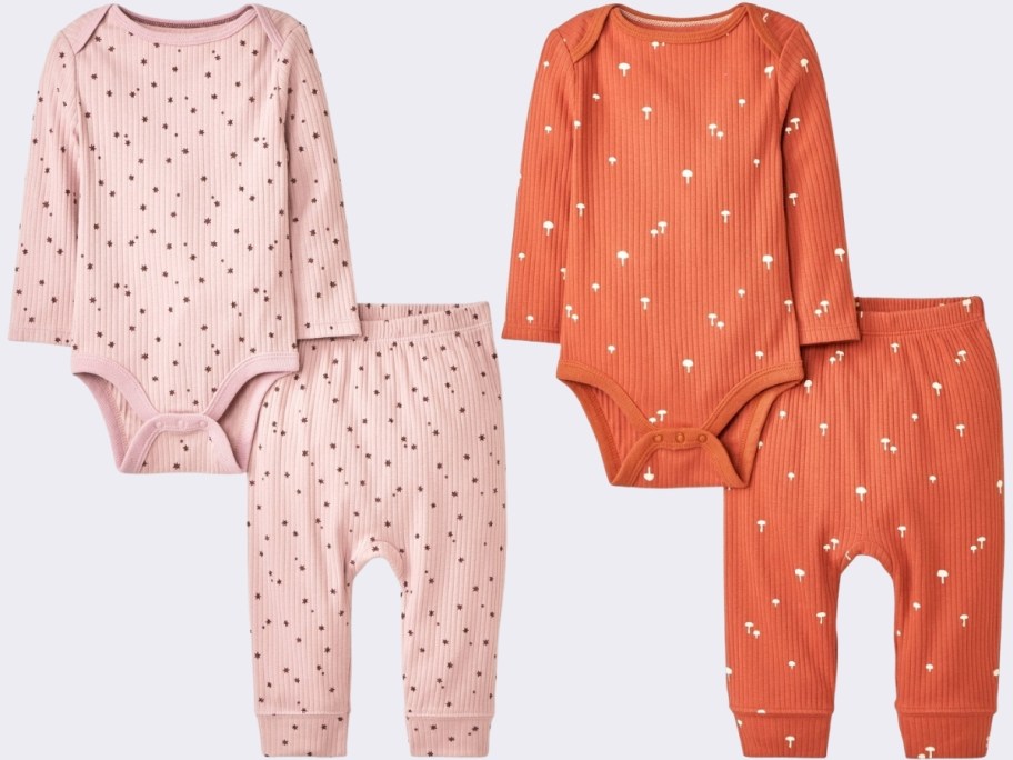2 babys top and pants sets