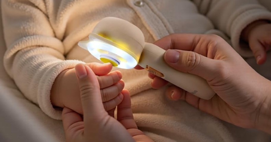 Electric Baby Nail Trimmer w/ Ring Light Just $3.99 on Amazon