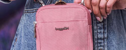 pink baggallini crossbody bag