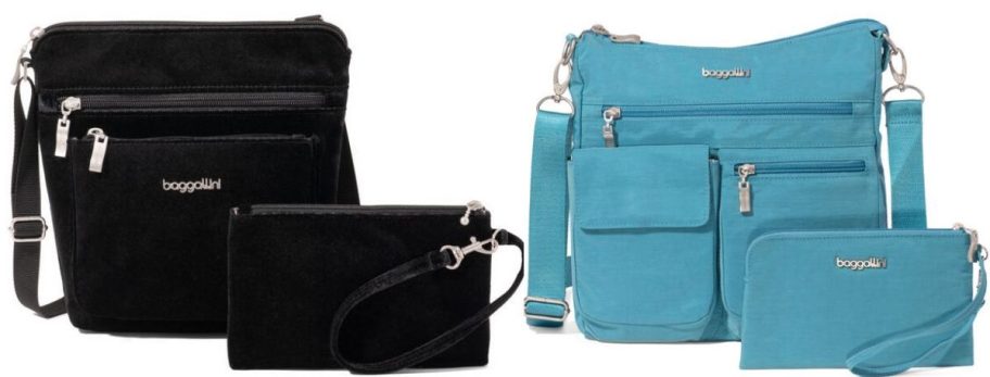 baggalliniblack and blue bags