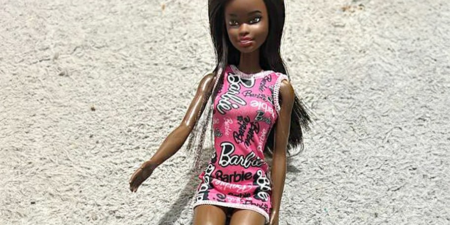 barbie doll with pink dress
