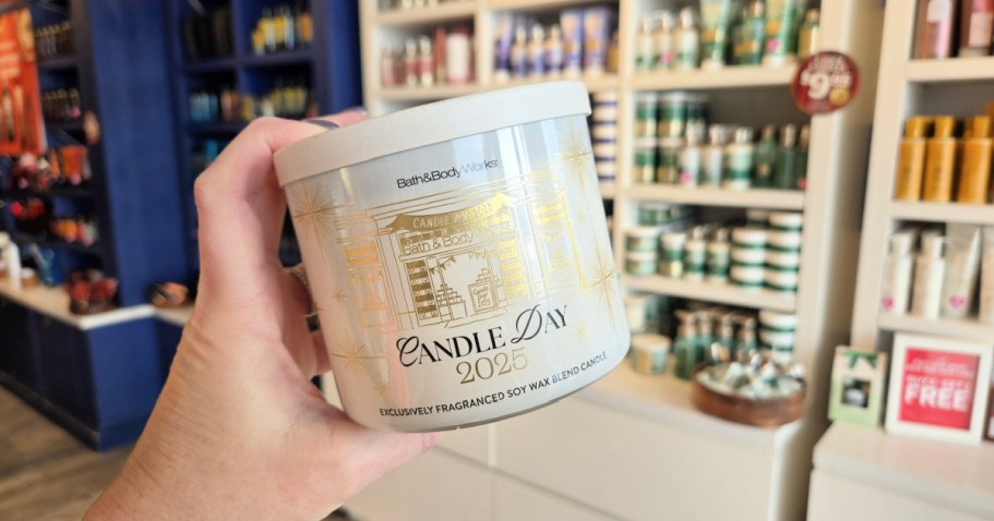 Bath & Body Works Candle Day Ends Tonight | 3-Wick Candles Just $9.95 (Reg. $28)