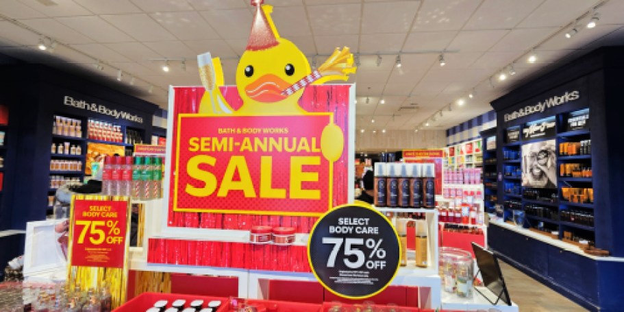 Shop Bath & Body Works Semi-Annual Sale NOW | 75% Off Body Care, Candles & More