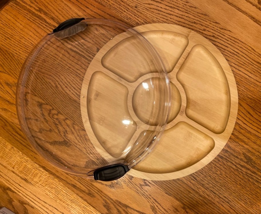 round farberware 5 compartment charcuterie tray