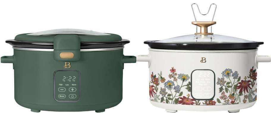 Two Beautiful by Drew slow cookers.