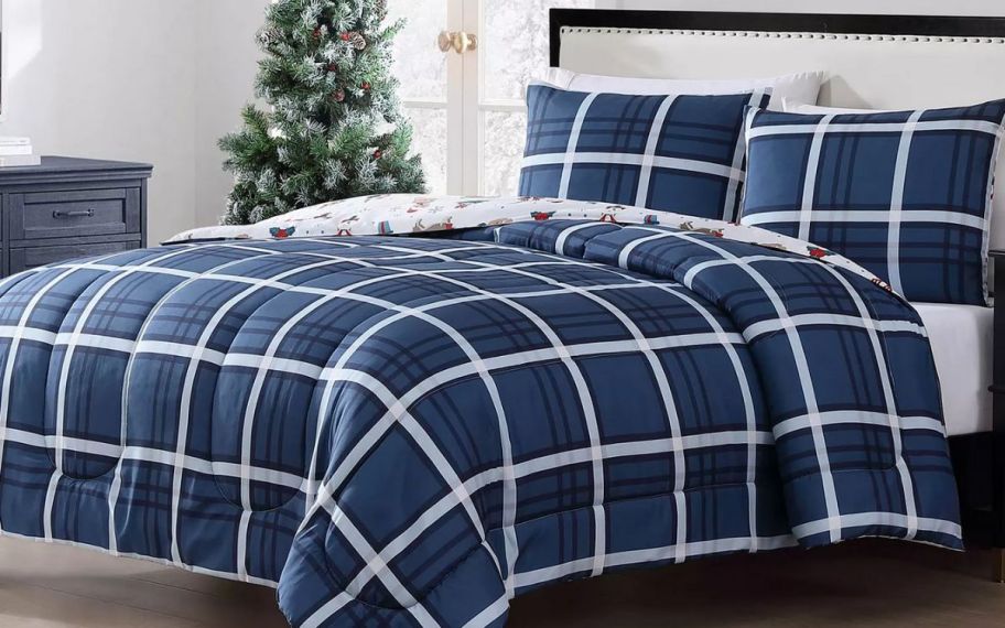 macys check print bedding 