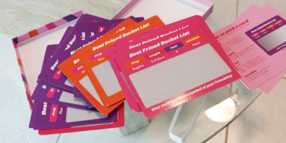 Best Friend Bucket List Scratch Off Cards Only $9.99 on Amazon (35 Fun Ideas)