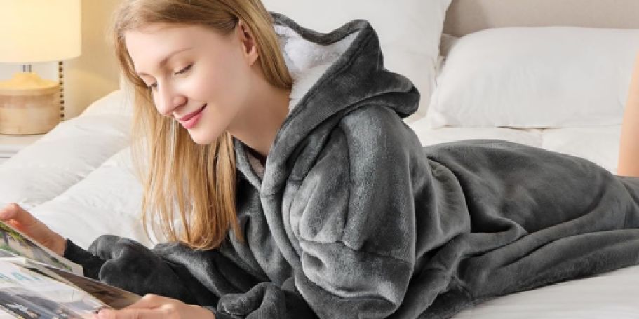 Wearable Blanket Hoodies from $9.99 on Amazon (Reg. $30) | Easy Tween Gift Idea