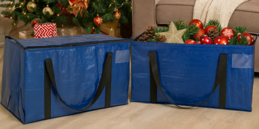 Large Moving Storage Bags 6 Pack ONLY $17.49 on Amazon | Great For Storing Holiday Decor!