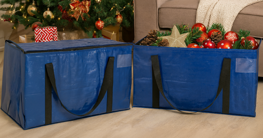 Large Moving Storage Bags 6 Pack ONLY $17.49 on Amazon | Great For Storing Holiday Decor!