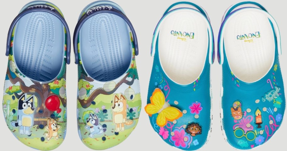 2 pair of kids and toddlers crocs clogs