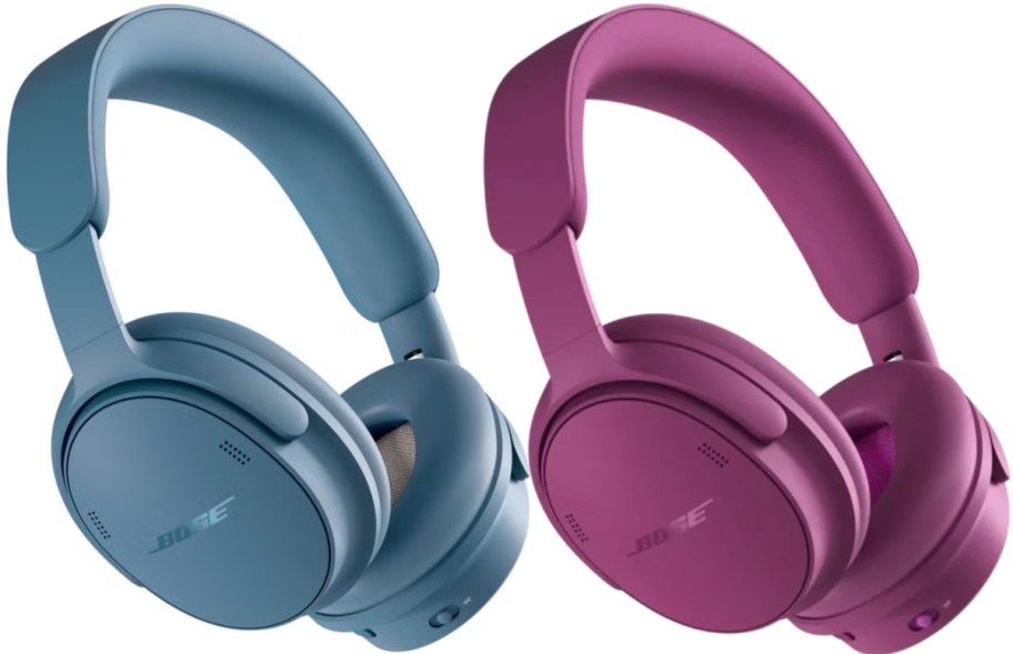 two bose quiet comfort sc headphones