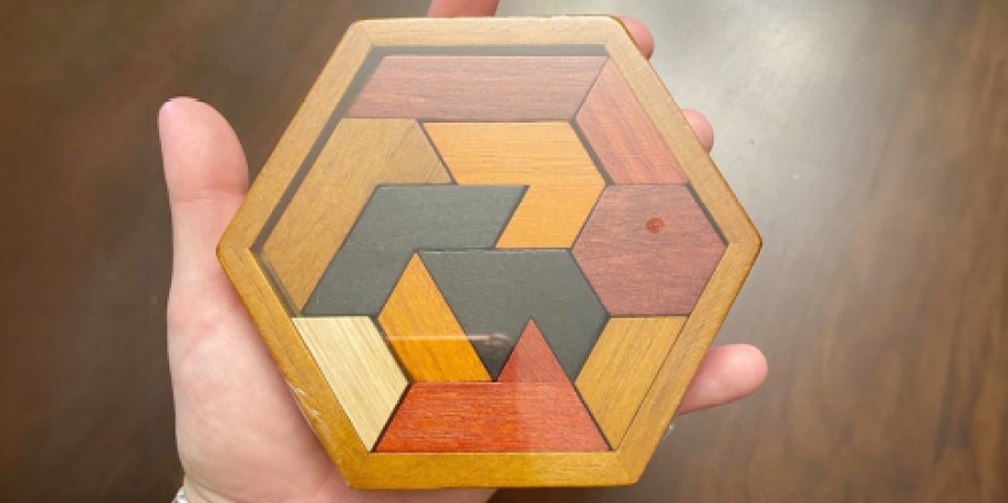 Wooden Brain Teaser Puzzle Only $7.99 on Amazon (Fun Stocking Stuffer!)