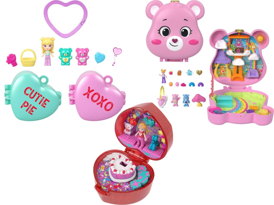 three care bear playsets