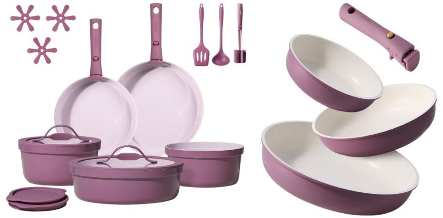 two carote cookware sets