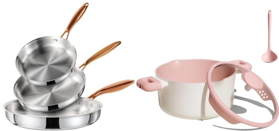 two carote cookware sets