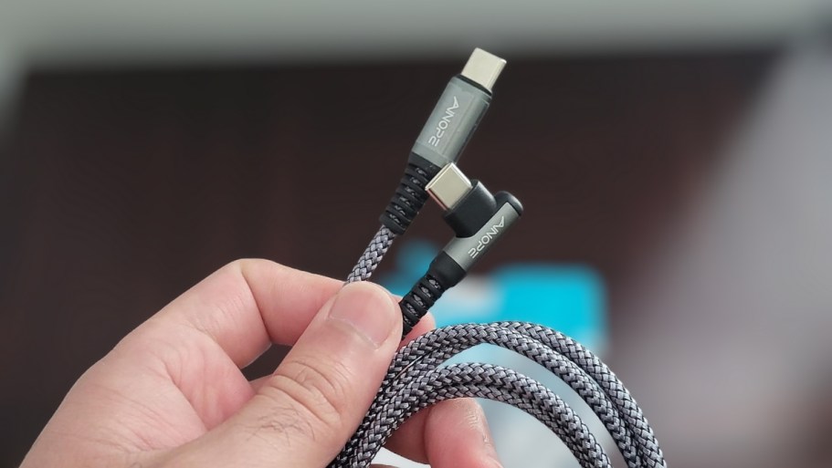 USB-C Charging Cable 2-Pack w/ Right Angle Connector Only $4.99 on Amazon