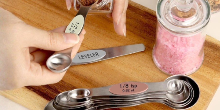 Magnetic Measuring Spoons 8-Piece Set Only $6.29 on Amazon (Reg. $10)