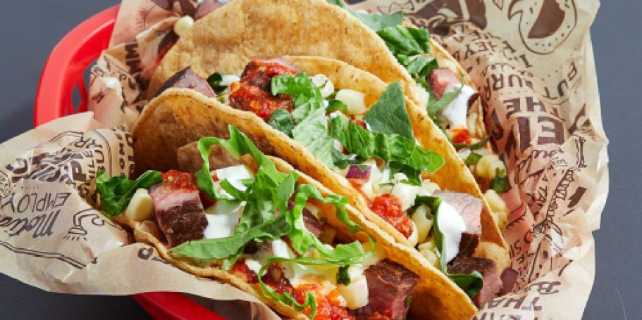 Chipotle BOGO Free Entrée w/ 3 Tacos – Today After 4 PM Only!