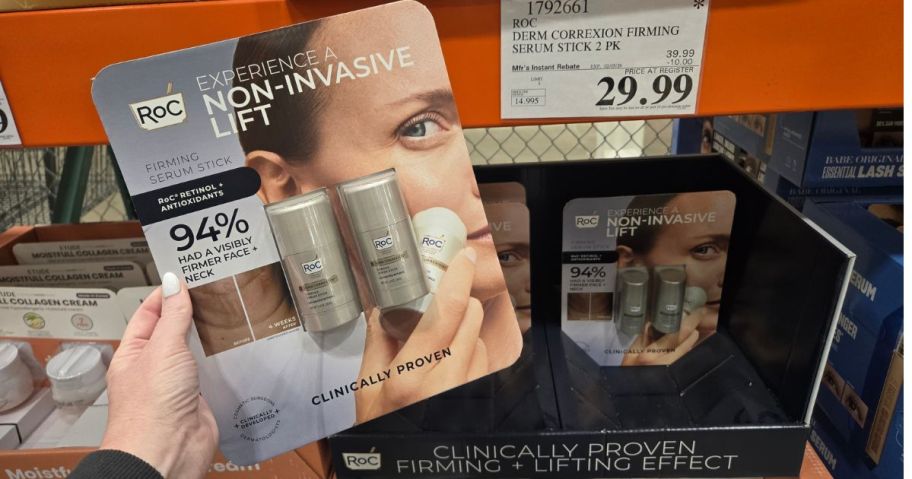 ROX Derm Correxion Firming Serum Stick 2-Pack in hand in store