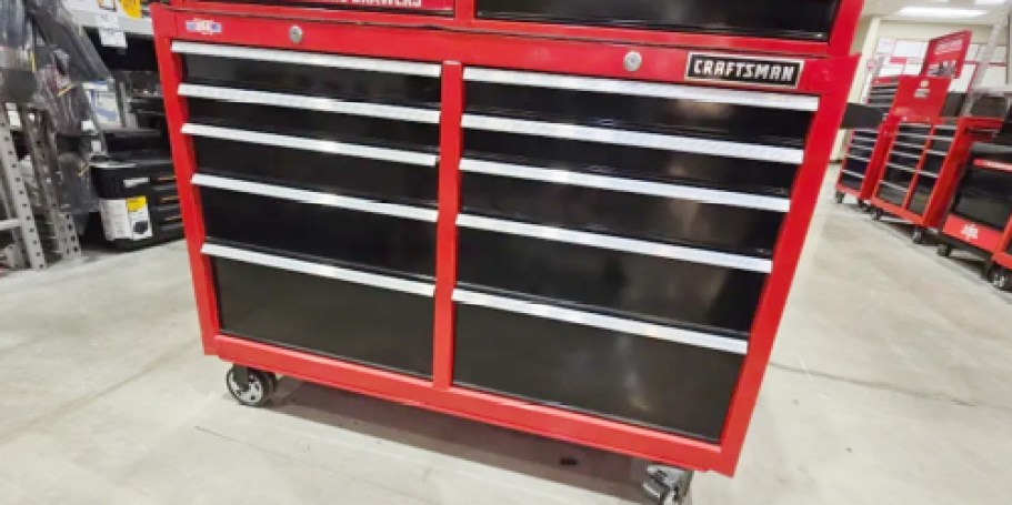 $210 Off Large Craftsman Rolling Tool Cabinet on Lowes.com (Great Gift for Dad!)