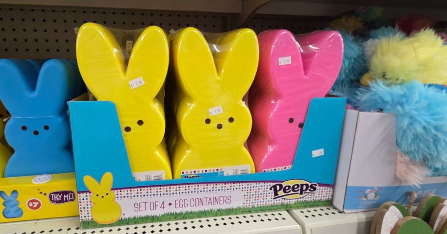 Peeps Bunny-Shaped Nesting Plastic Egg Containers in store