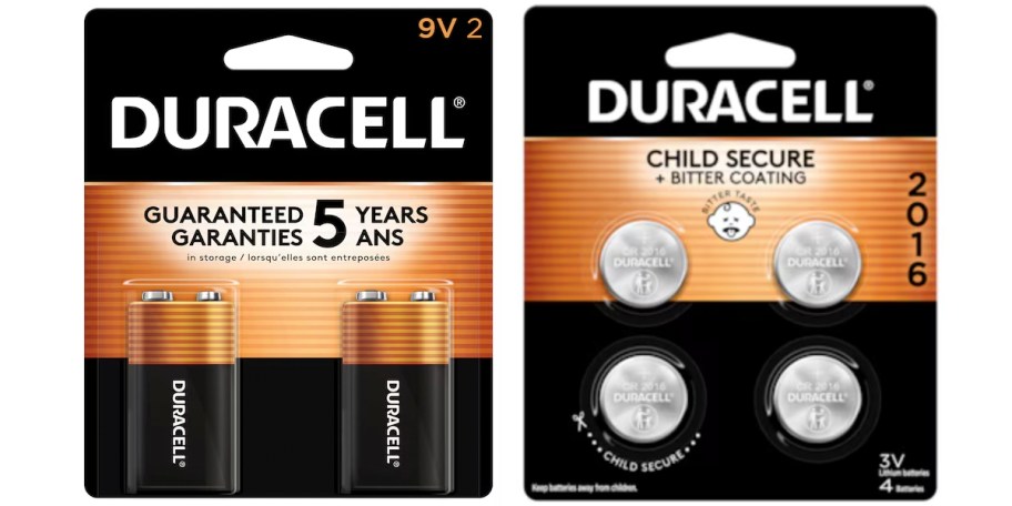 two duracell battery packs 