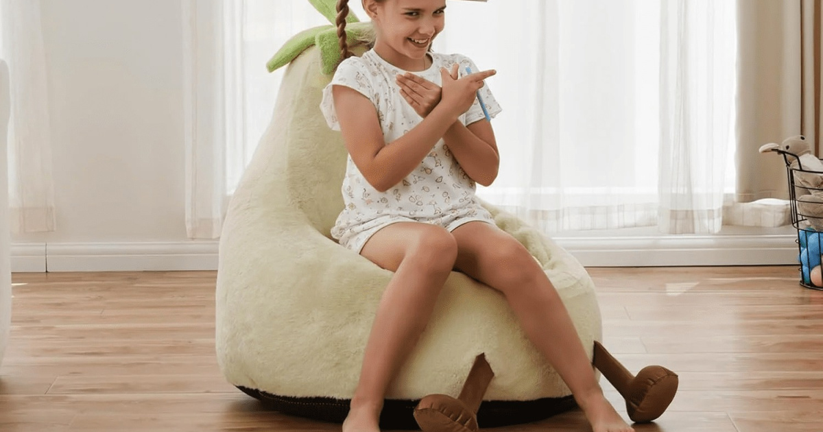 Kids Eggplant Bean Bag Chair Only $23.99 on Walmart.com (Reg. $80)
