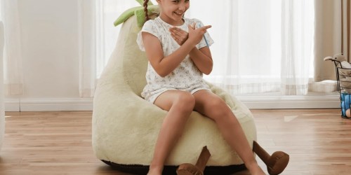 Kids Eggplant Bean Bag Chair Only $23.99 on Walmart.com (Reg. $80)