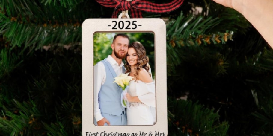 Special Occasion Photo Frame Ornaments from $3.49 on Amazon