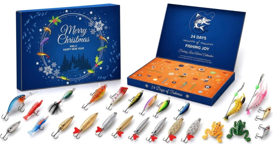 fishing lure advent calendar