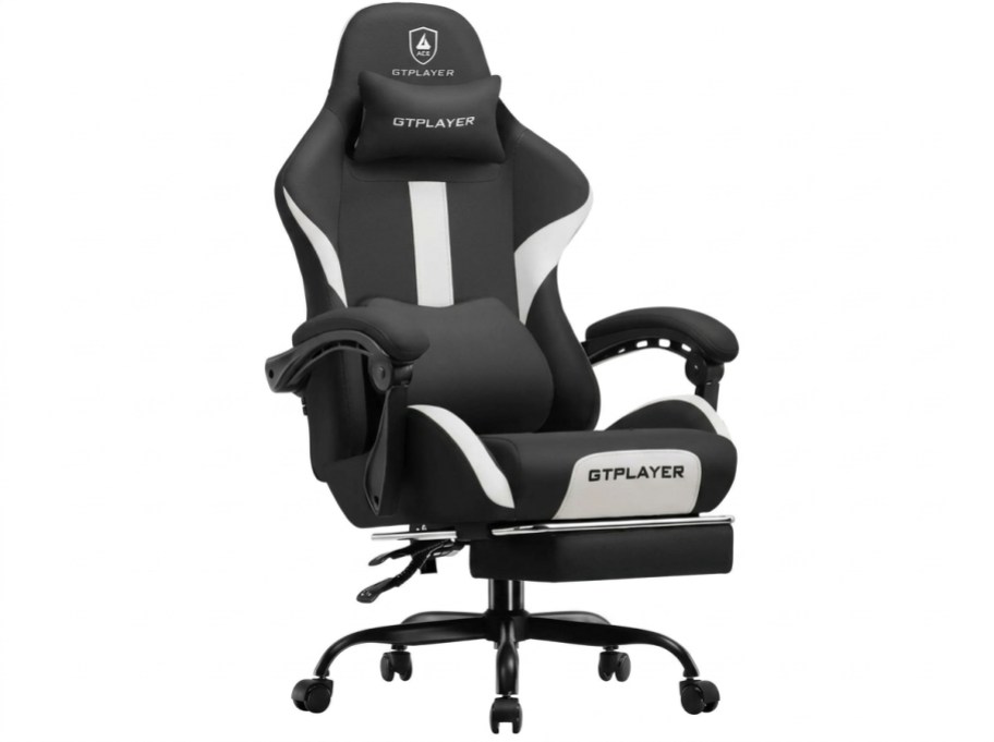 black gaming chair