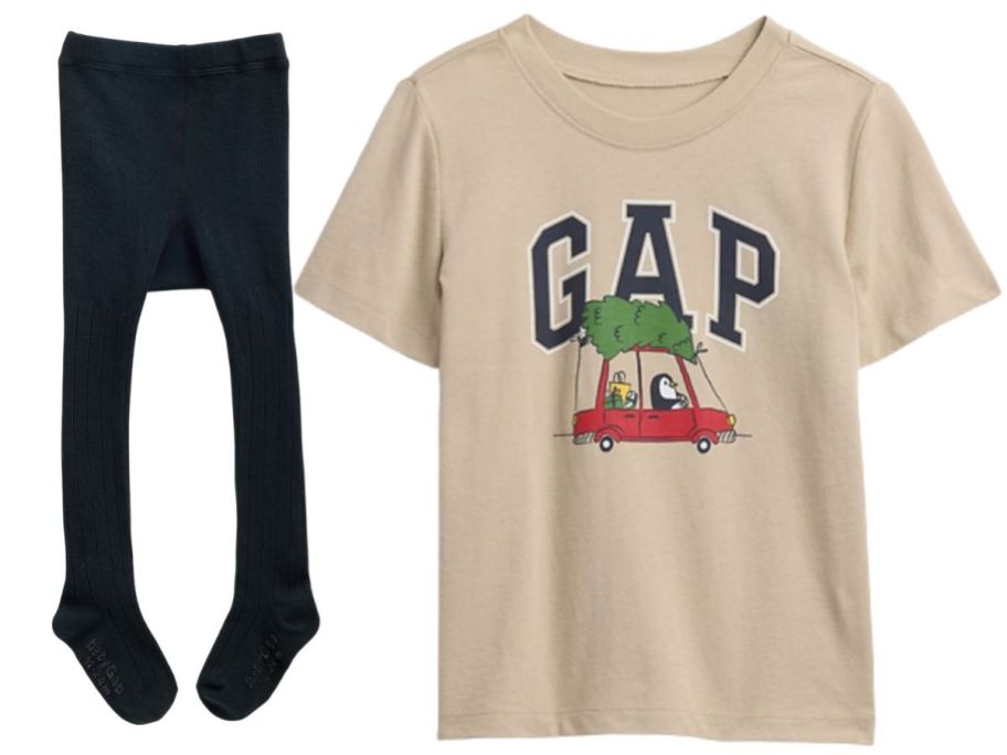 gap tights and top