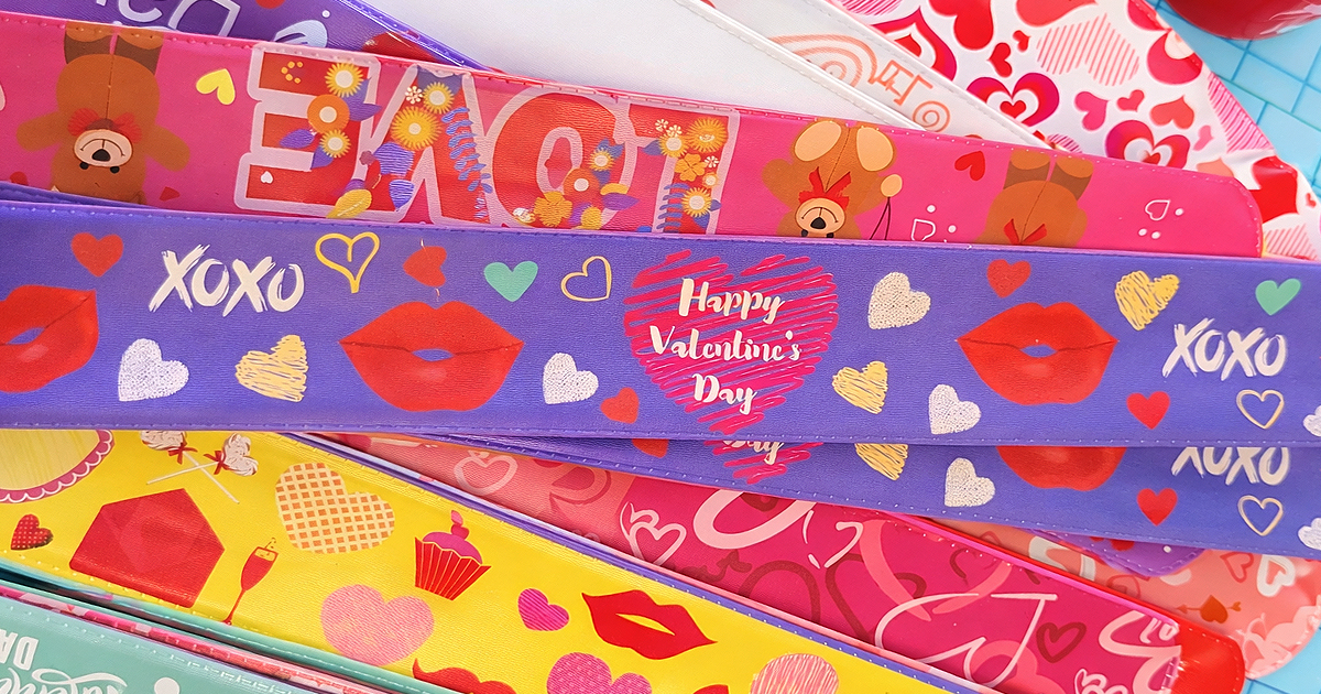 Valentine’s Day Slap Bracelets 36-Pack Only $4.79 on Amazon