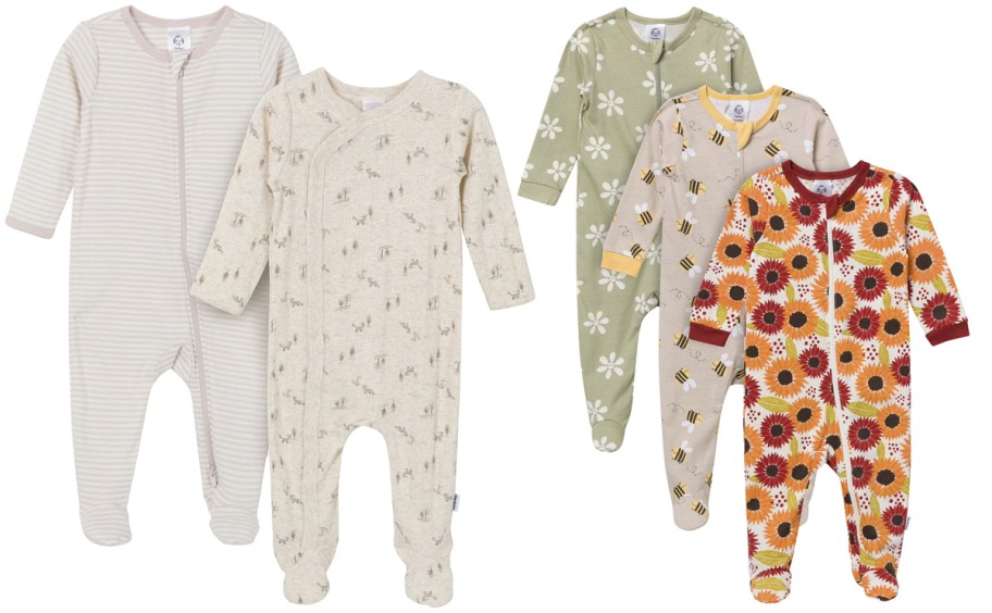 5 baby sleepers 