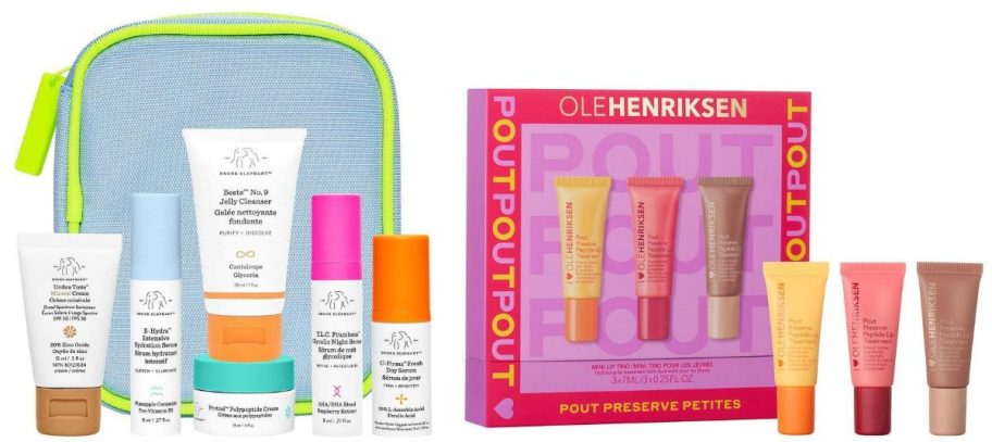 two different beauty gift sets 