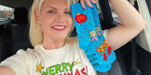 McDonald’s Grinch Adult Happy Meal w/ Grinch Socks & McShaker Fries Available Today!
