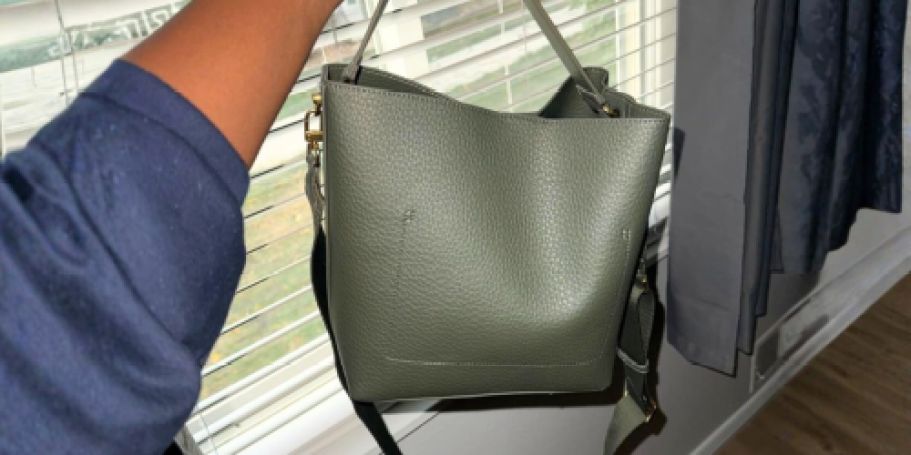 Amazon Essentials Soft Bucket Handbag Only $7.99 Shipped (Reg. $30)