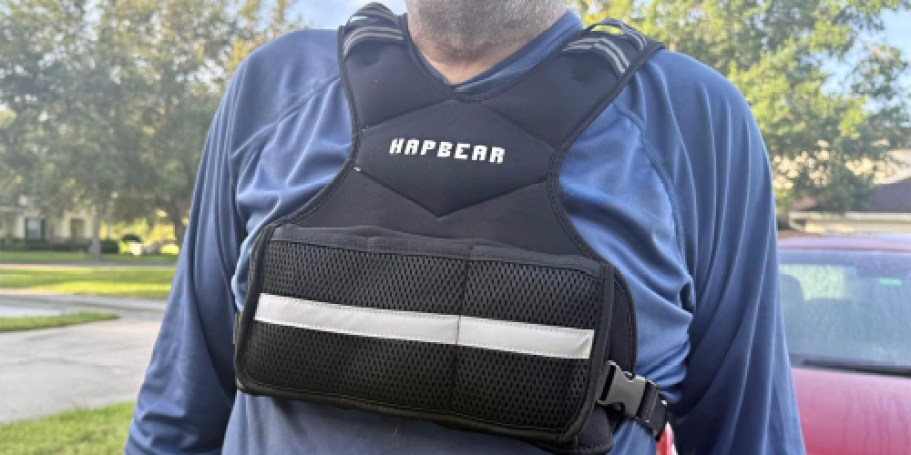 Weighted Vest Only $13.99 on Amazon (Reg. $28) | Wear It While Working Out!