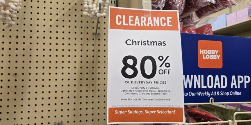 *HOT!* 80% Off Hobby Lobby Christmas Clearance